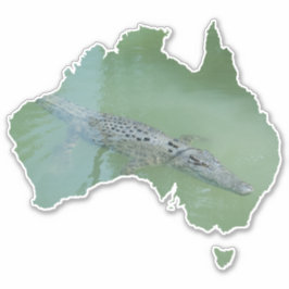Pegatina Crocodrilo de agua salada Forma Australia