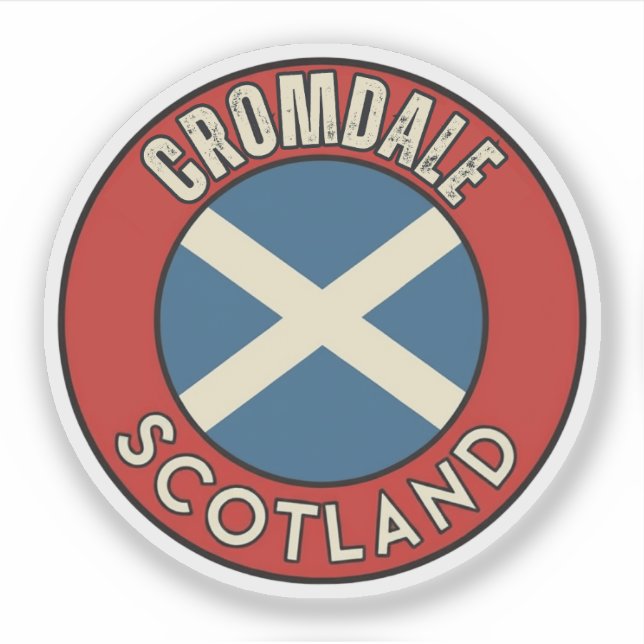 Pegatina Cromdale, Escocia (Anverso)