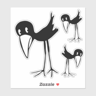 Pegatina Crow