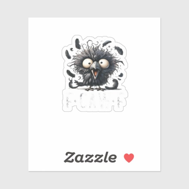 Pegatina Crow F-Caw-F (Hoja)