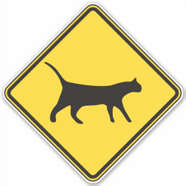 Pegatina Cruce de gato (Anverso)