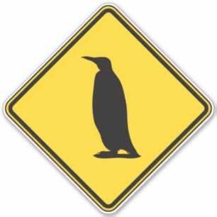 Pegatina Cruce de pingüinos