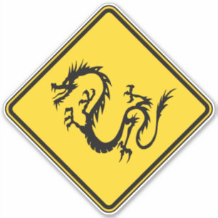 Pegatina Cruce del dragón
