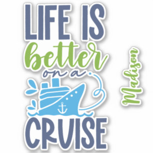 Pegatina Cruceros de nombres personalizados
