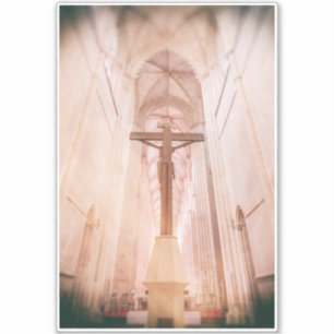 Pegatina Crucifijo detrás del altar del Monasterio Batalha