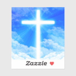 Pegatina Cruz de la Luz Jesucristo Personalizable Cristiano