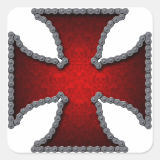 Pegatina cruzado de la cadena de motocicletas