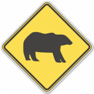 Pegatina Cruzado de oso