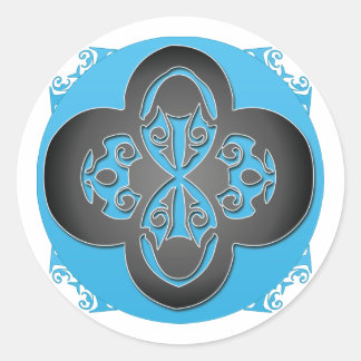 pegatina cruzado negro - Personalizado