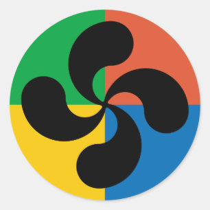 Pegatina cruzado vasco