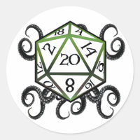 Pegatina Cthulhu D20