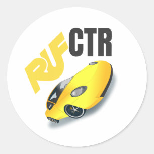 PEGATINA CTR de coche amarillo RUF