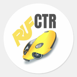 PEGATINA CTR de coche amarillo RUF
