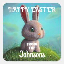 Pegatina Cuaderno de Bunny Square