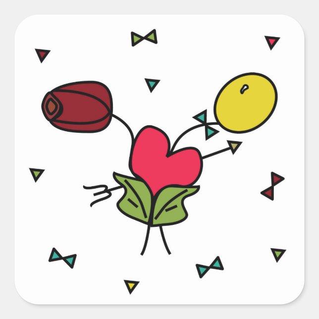 Pegatina cuadrada (Anverso)