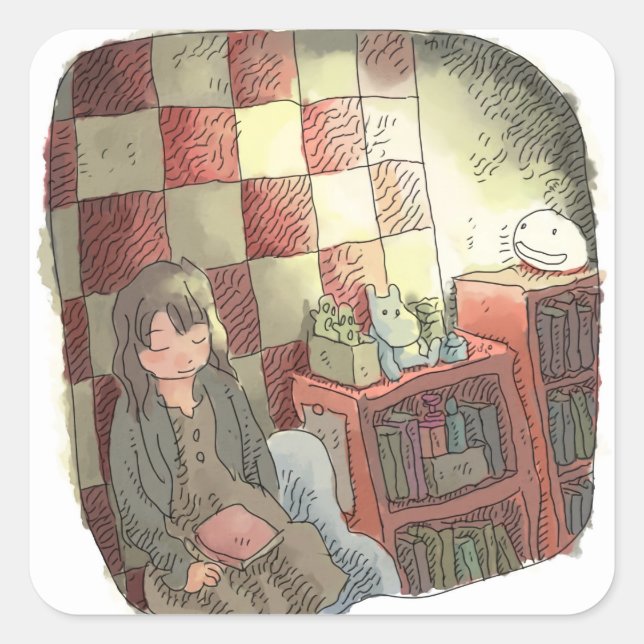 PEGATINA CUADRADA さやしにじ (Anverso)