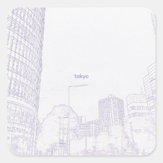 PEGATINA CUADRADA シール