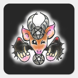 PEGATINA CUADRADA デビル(悪魔)ちゃん