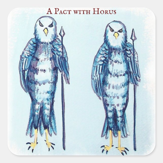 PEGATINA CUADRADA ホルスとのやくそく (Anverso)