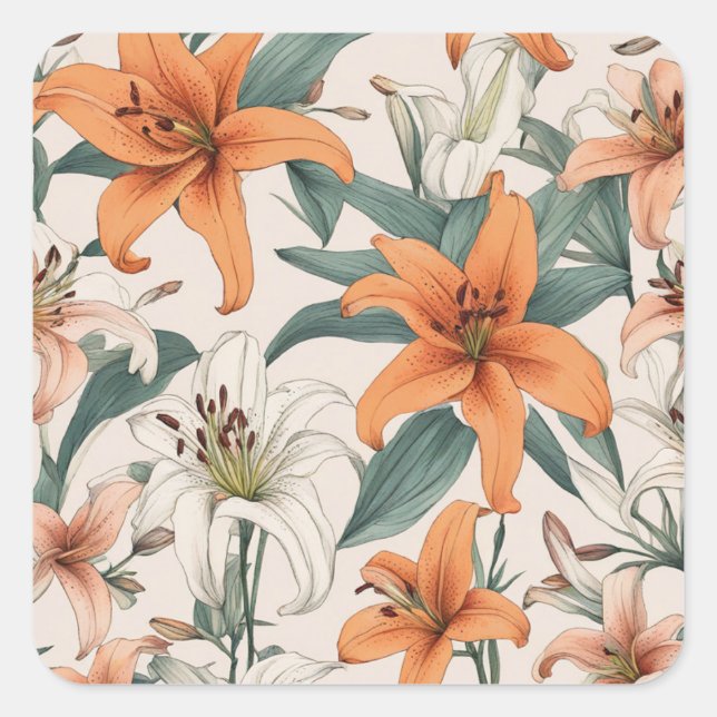 PEGATINA CUADRADA ユリ (Anverso)