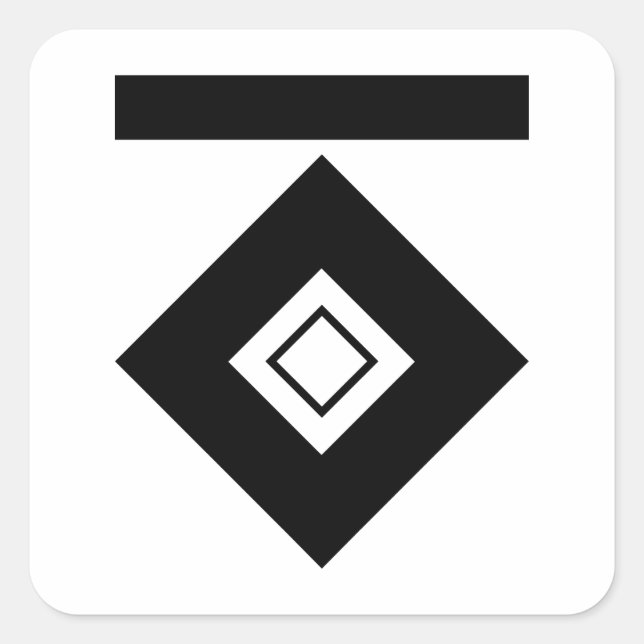 PEGATINA CUADRADA 一柳釘抜き (Anverso)