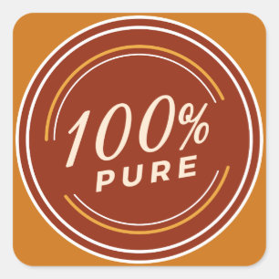Pegatina Cuadrada 100% de calidad de producto pura