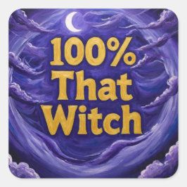 Pegatina Cuadrada 100%ThatWitch