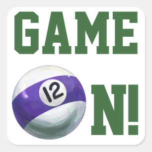 Pegatina Cuadrada 12 bolas