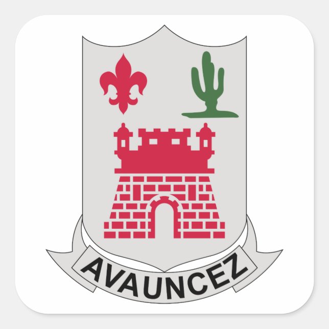 Pegatina Cuadrada 133º Regimiento de Infantería (Anverso)