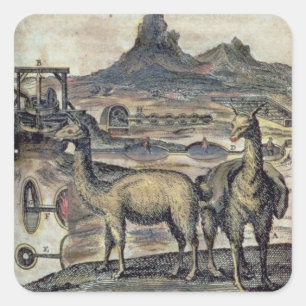 Pegatina Cuadrada 137-0627924 Ilustracion de la historia del Perú sh