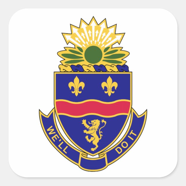 Pegatina Cuadrada 148º Regimiento de Infantería - Lo haremos (Anverso)