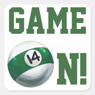 Pegatina Cuadrada 14 bolas