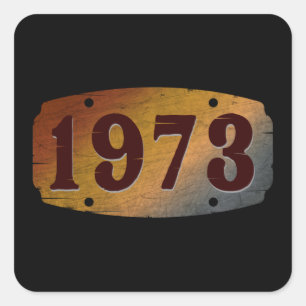 PEGATINA CUADRADA 1973  DE COLECCIÓN