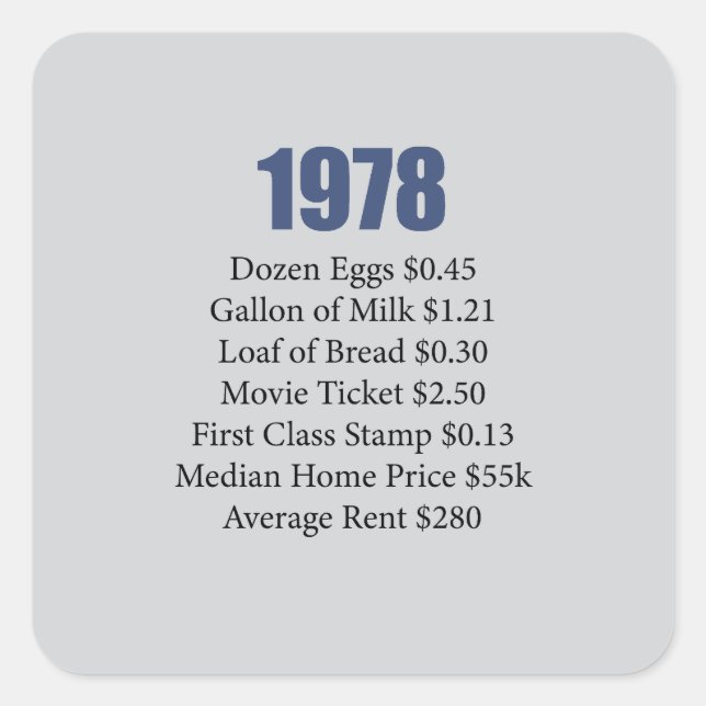 PEGATINA CUADRADA 1978 (Anverso)