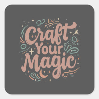 Pegatina Cuadrada 1.ᵉʳ artesanía