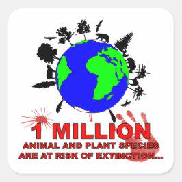 Pegatina Cuadrada 1 million