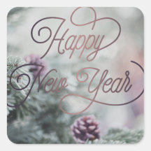 2025 Feliz Año Nuevo Personalizado Rosado