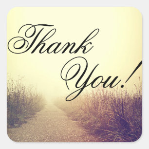 Pegatina Cuadrada 20 Gracias Pegatinas Sunrise Pathway Walkway