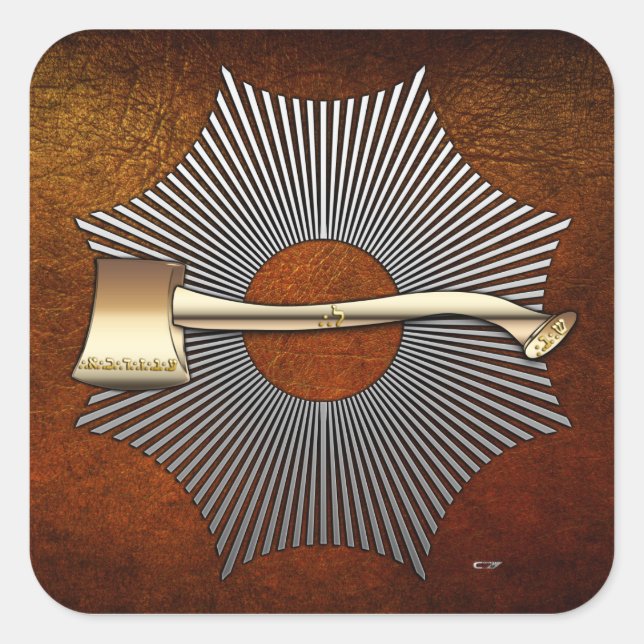 Pegatina Cuadrada 22º grado: Príncipe de Libano (Anverso)