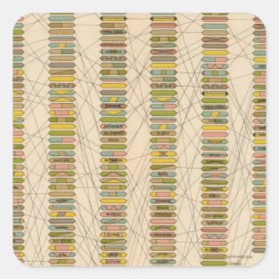 Pegatina Cuadrada 22 Rango de ciudades