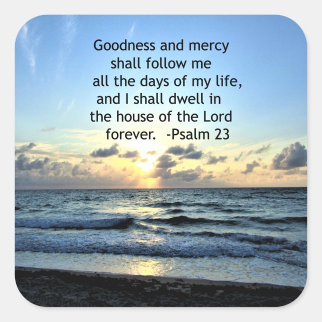 PEGATINA CUADRADA 23.º DISEÑO DE FOTOS DE PSALM SUNRISE (Anverso)