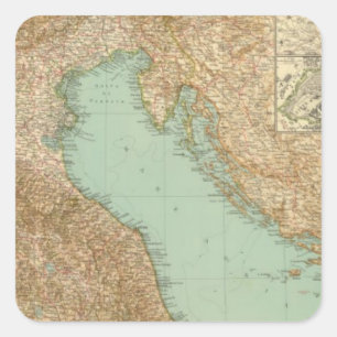 Pegatina Cuadrada 2426 Italia del norte