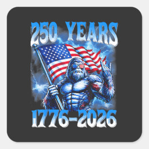 Pegatina Cuadrada 250 años americano 1776 2026