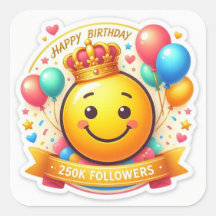 250K Seguidores Cumpleaños