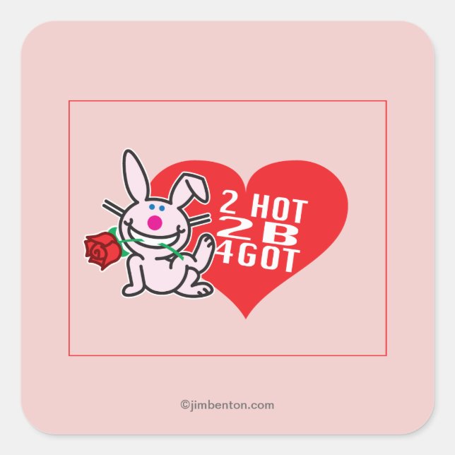 Pegatina Cuadrada 2 Caliente 2 B 4Obtenido (Anverso)