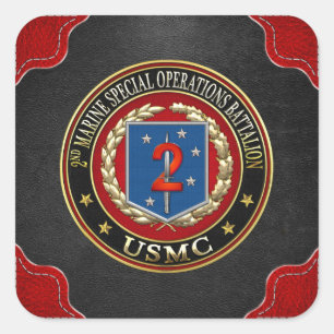 Pegatina Cuadrada 2do MSOB [3D]