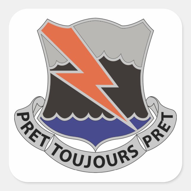 Pegatina Cuadrada 304º Batallón de Señales (Anverso)