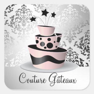 Pegatina Cuadrada 311 Couture Gâteaux