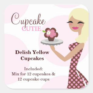 Pegatina Cuadrada 311 Cupcake Cutie Light Blond Labael
