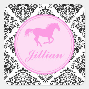 Pegatina Cuadrada 311 Miss Caballo de Priss